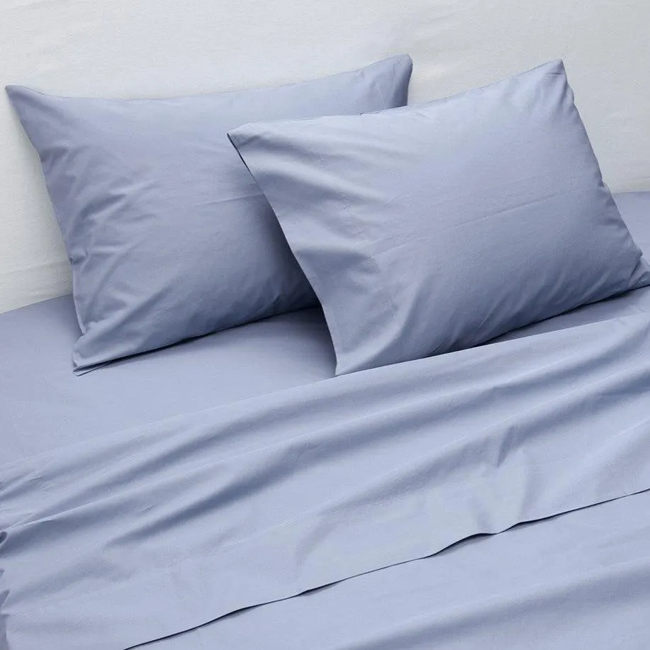Sábana 400 Hilos Percale King Azul