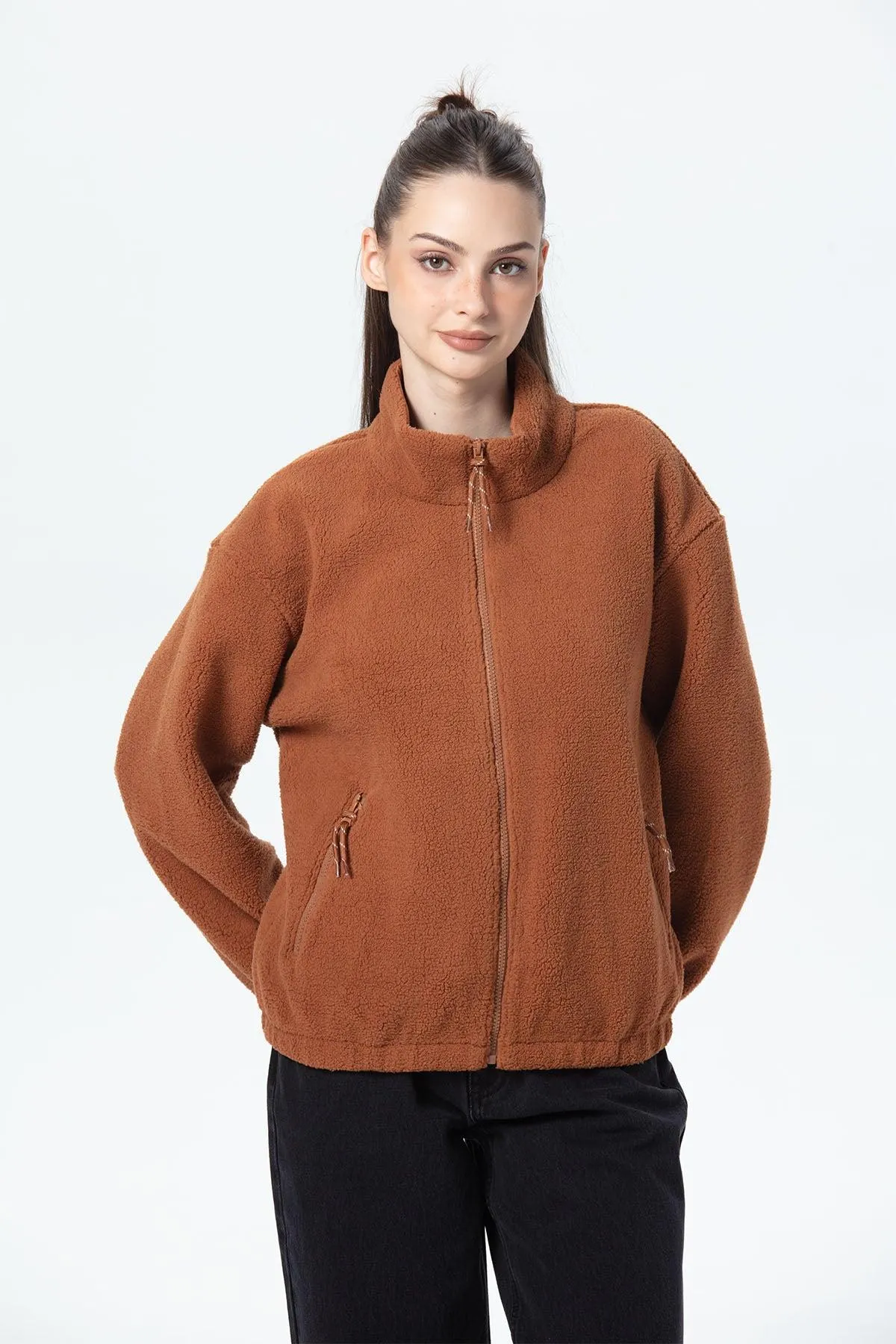 Polar Mujer Corderito Café