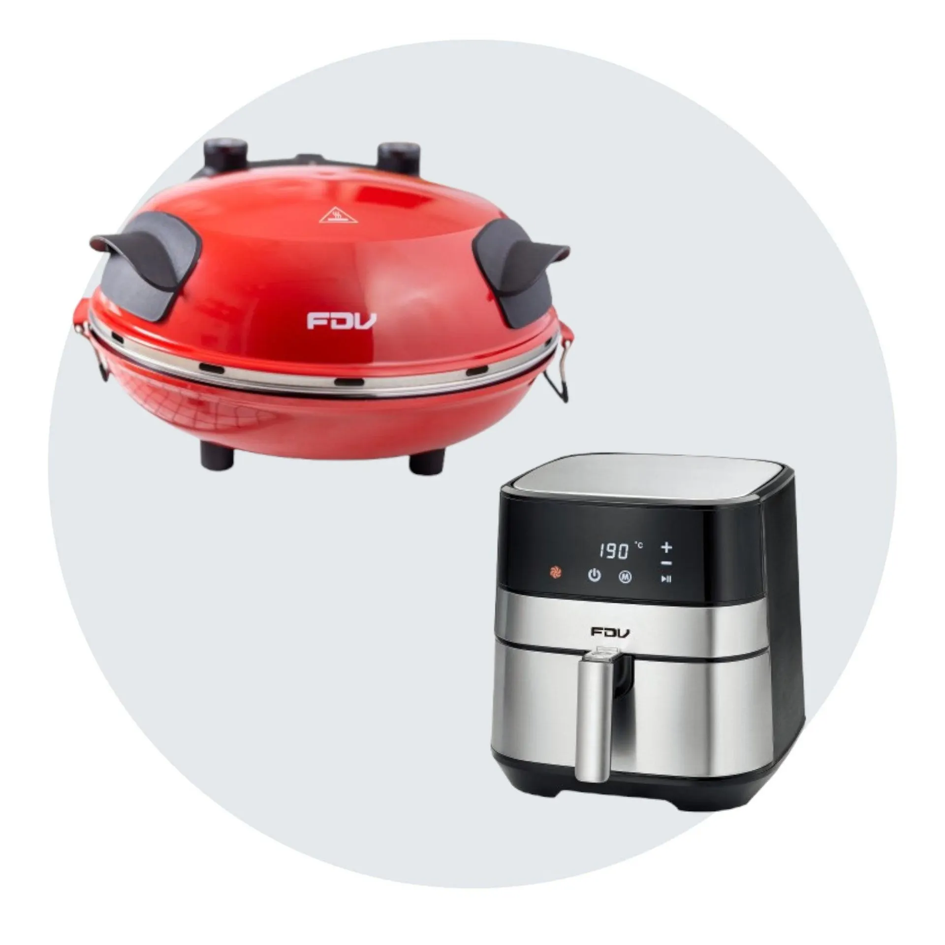 Kit Freidora de Airflow 3,5 LTS + Horno Eléctrico para Pizza Nápoles FDV