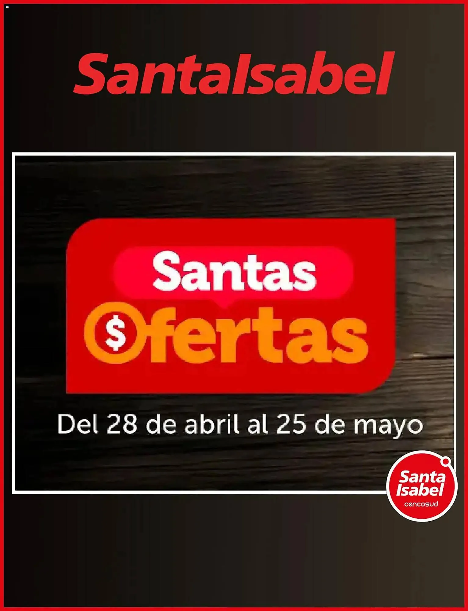 Catálogo de Catálogo Santa Isabel 12 de mayo al 25 de mayo 2026 - Página 1
