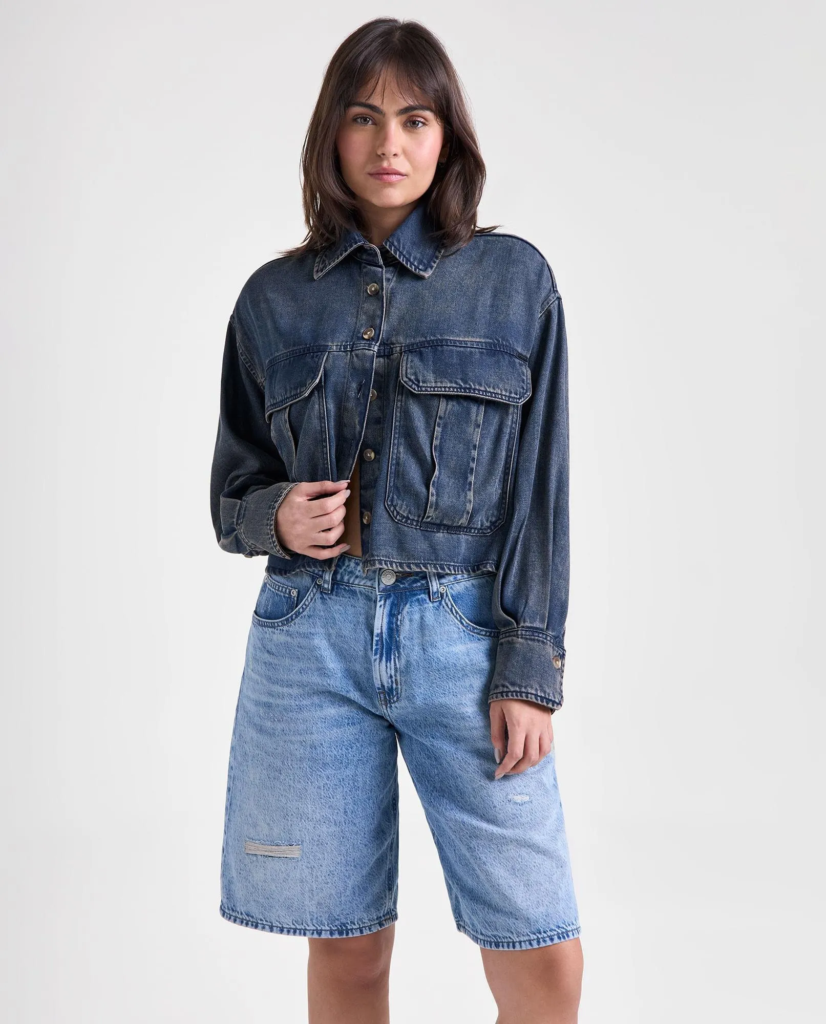 CAMISA ML TONO OSCURO