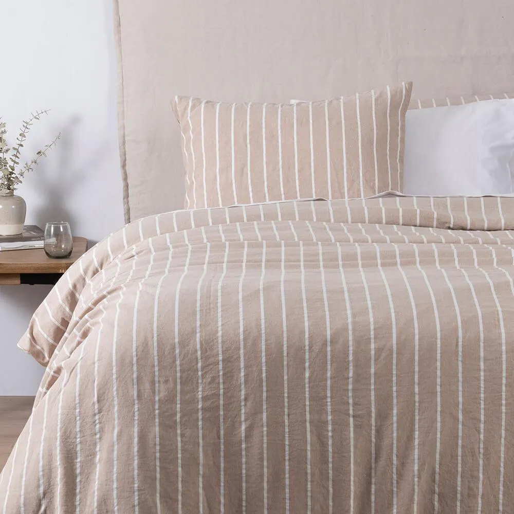 Funda de Plumón Ren 2 Plazas Beige