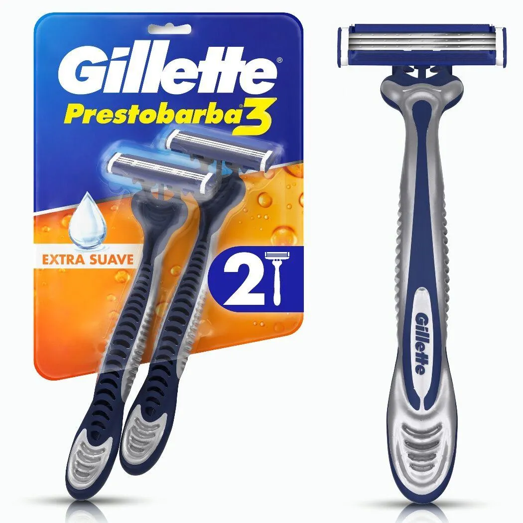 Máquina de Afeitar Gillette Prestobarba3 2 Unidades