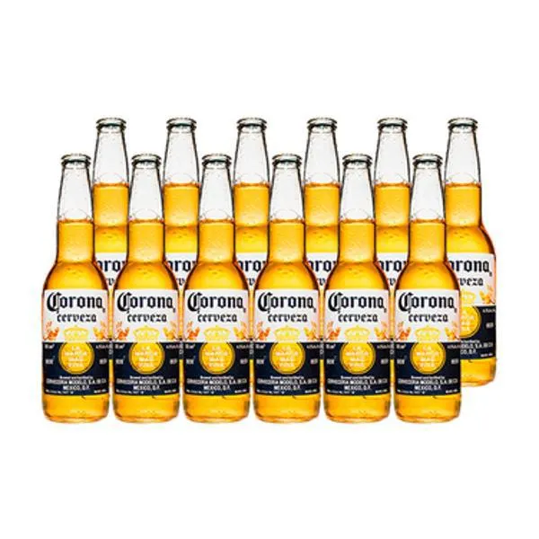 Cerveza Corona botella 330 CC x12 | Liquidos.cl