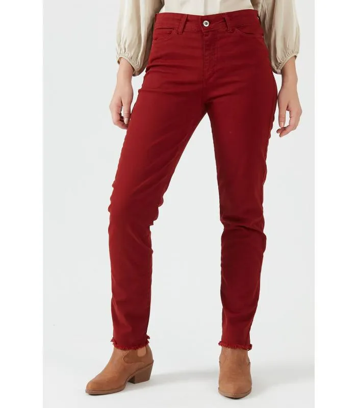 Jeans slim fit terracota