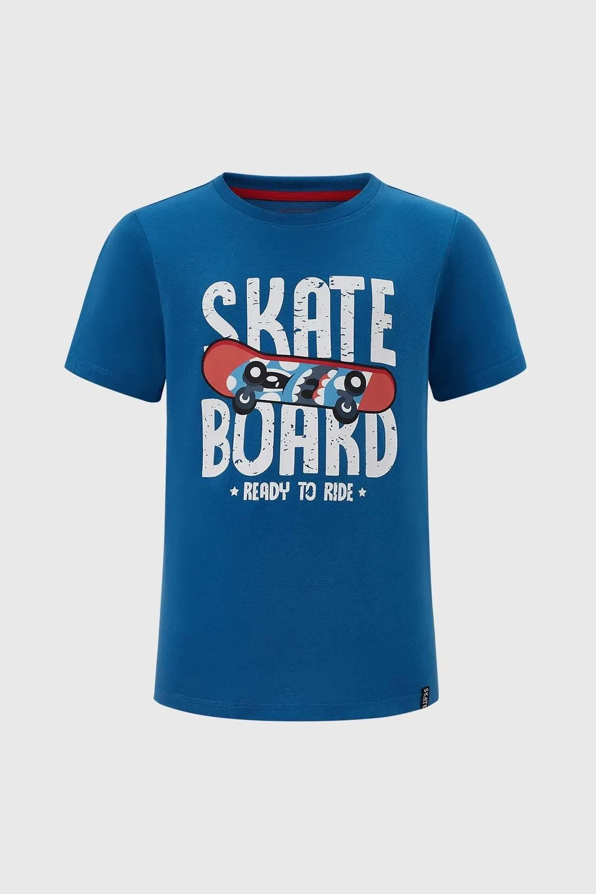 Polera Niño Print Azul