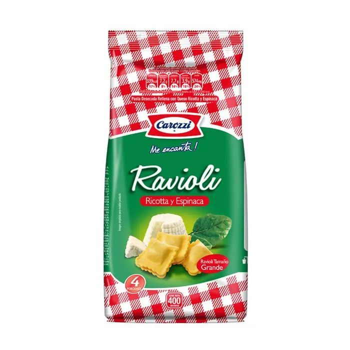 Ravioli Carozzi Ricota Espinaca 400 gr