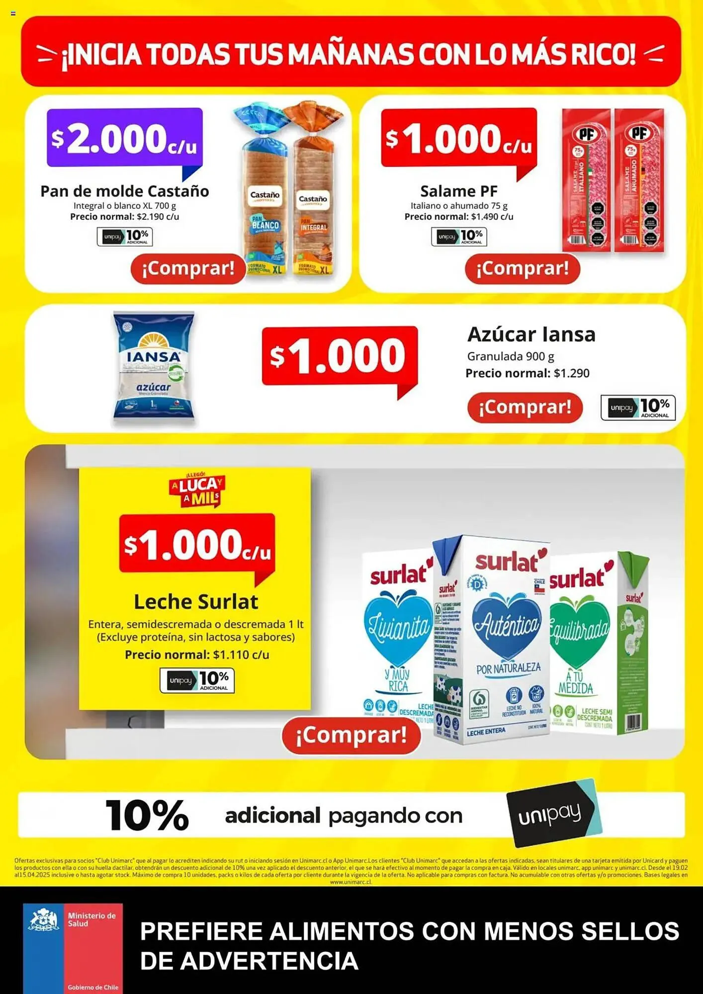 Catálogo de Catálogo Unimarc 19 de febrero al 15 de abril 2025 - Página 4