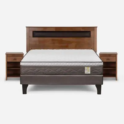 Cama New Style 4 Plus 2 Plazas + Muebles Ferrara