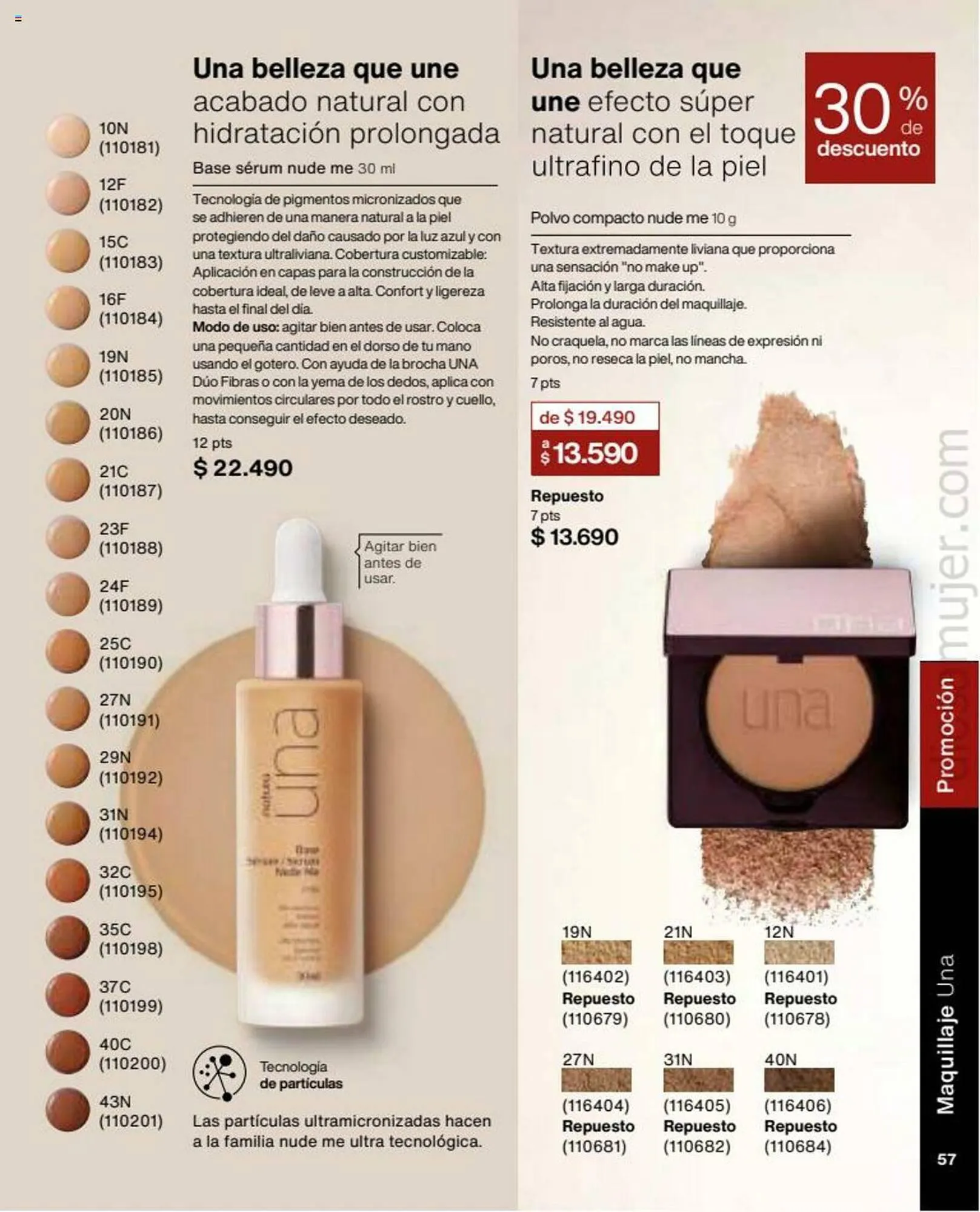 Catálogo de Catálogo Natura 1 de octubre al 15 de octubre 2023 - Página 57