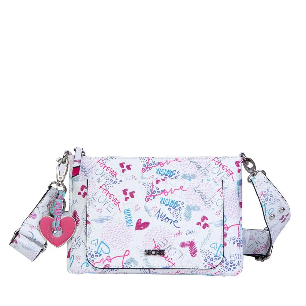Cartera bandolera Love multicolor S