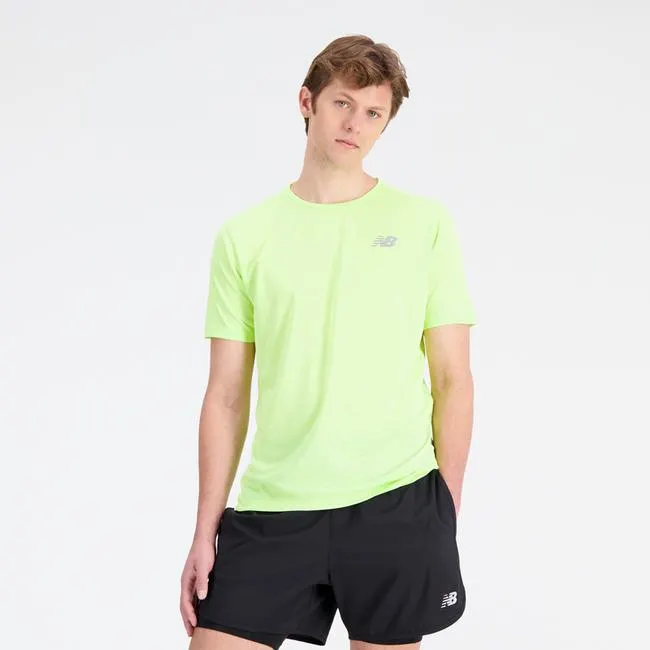 Polera Running Hombre New Balance Impact Run Amarilla