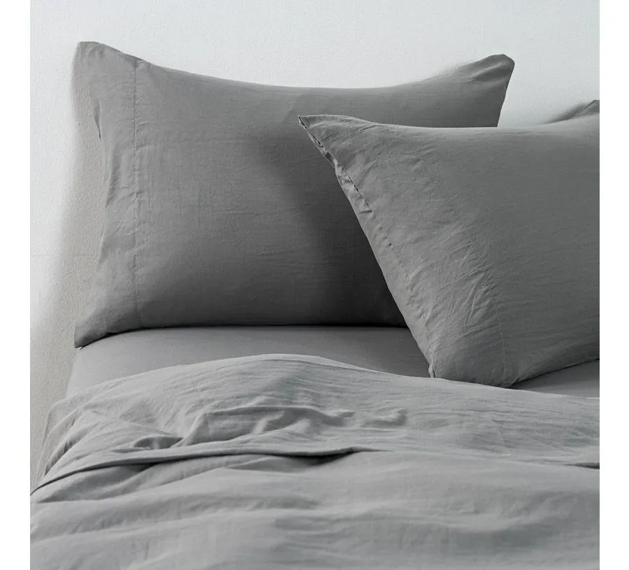 Sábanas 2 Plazas Microfibra Prewash Gris