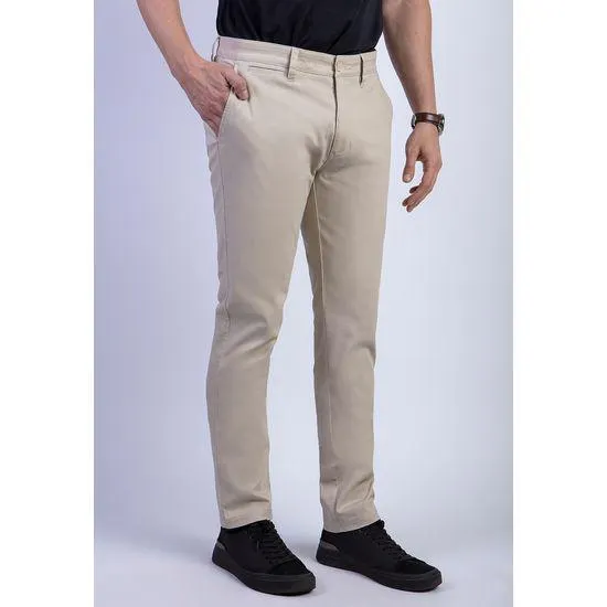 PANTALÓN TWILL SLIM /31 SAND