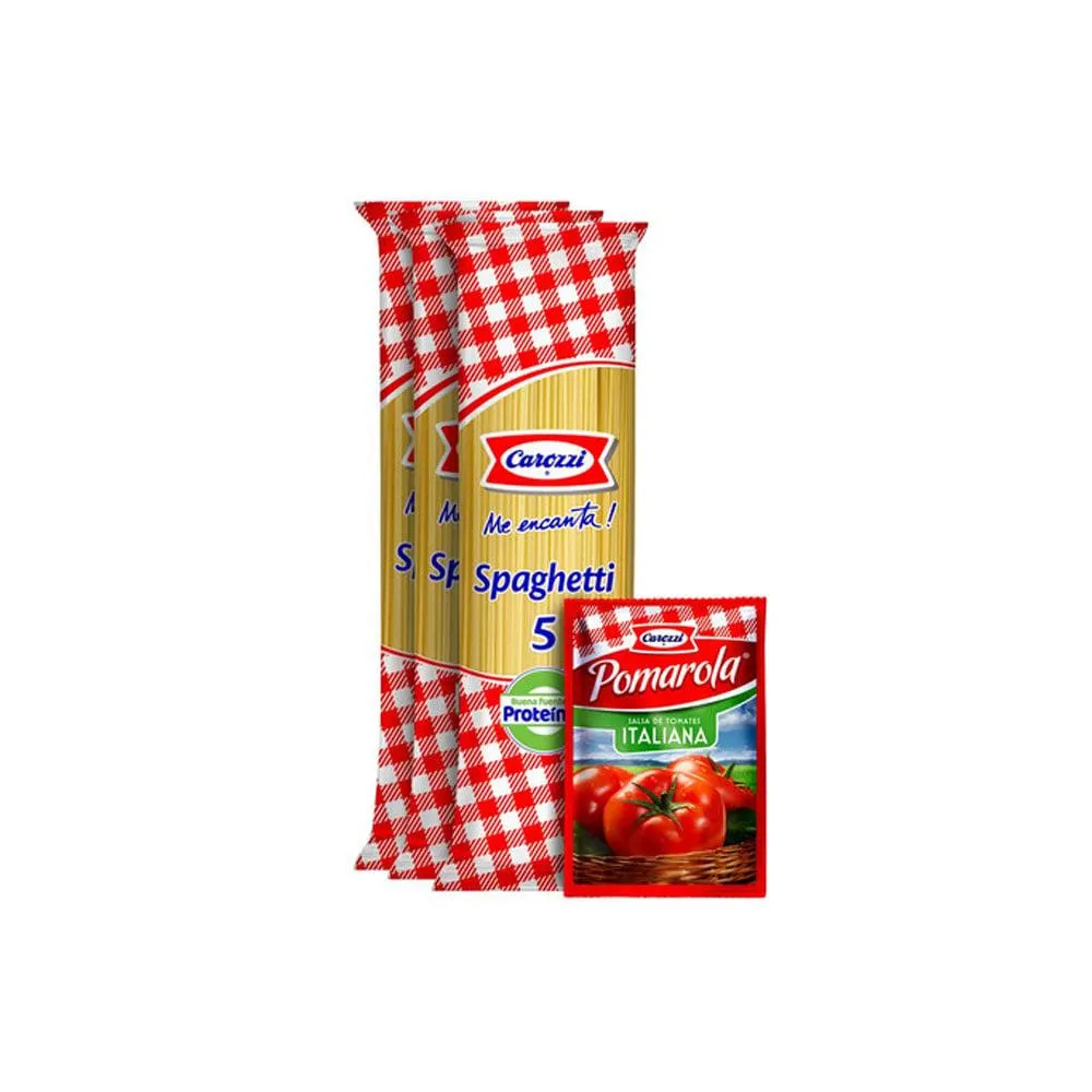 Pack Carozzi 3 Spaghetti 5+Pomarola