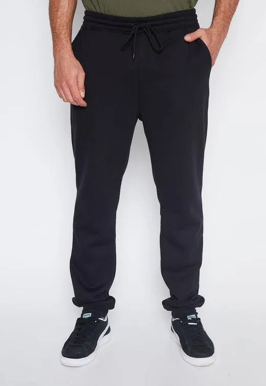 Pantalon De Buzo Hombre Negro Liso Family Shop