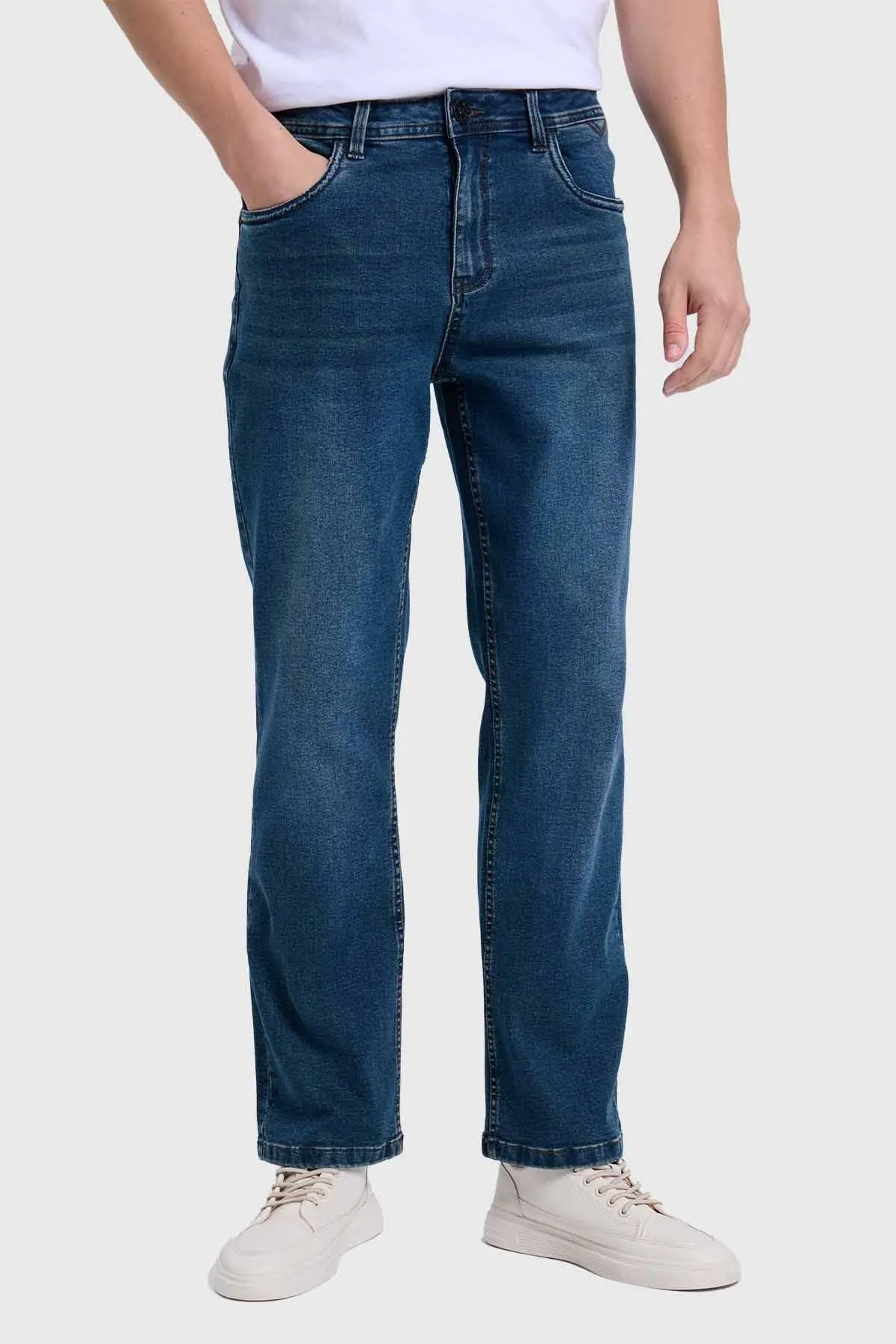 Jeans Hombre Straight Azul