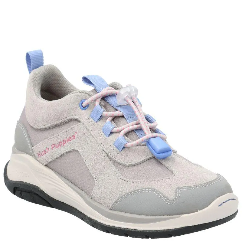 Zapatilla Cuero Niña Fastland Gris