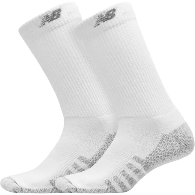 Calcetines 2 Pares Running Unisex New Balance Coolmax Crew Blanco