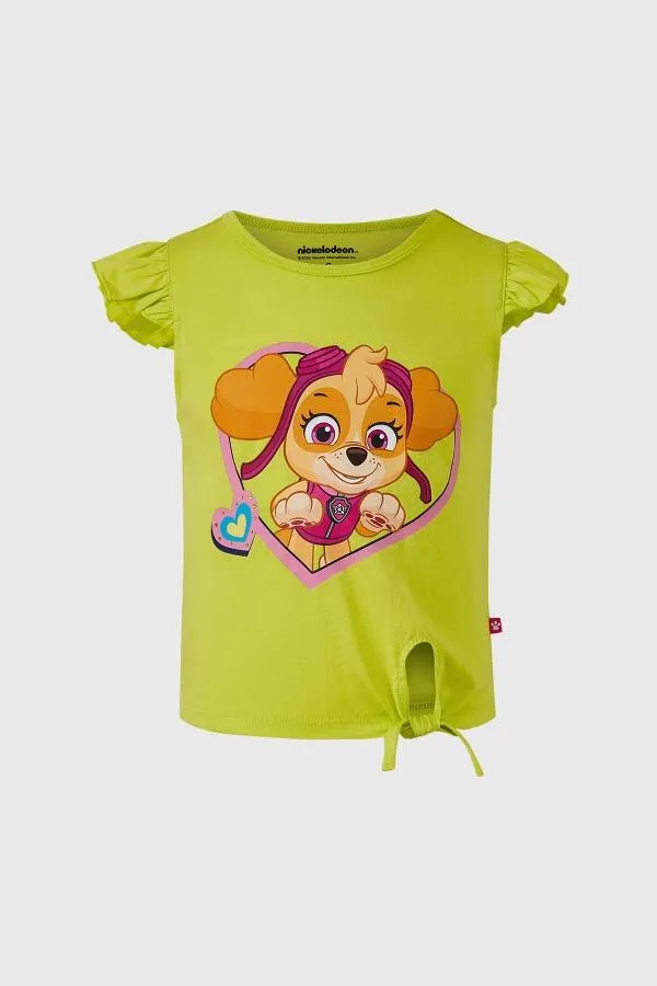 Polera niÑa paw patrol verde