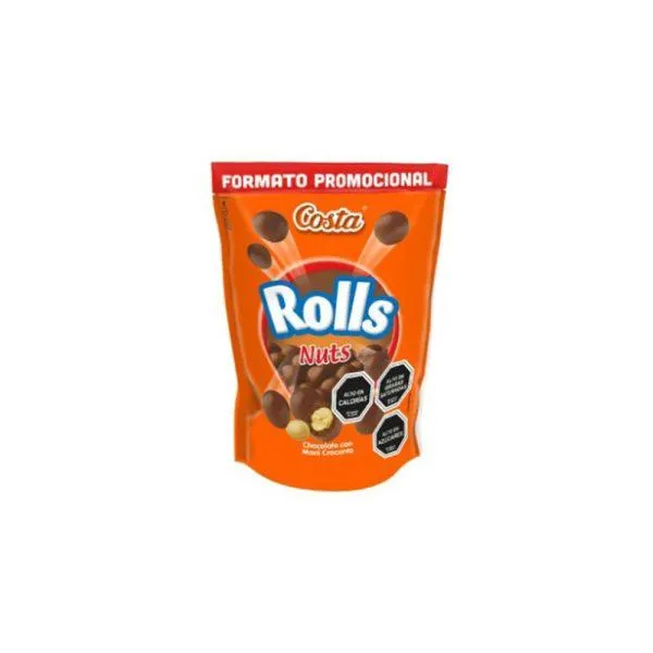 Chocolate Rolls Nuts Costa 100Gr