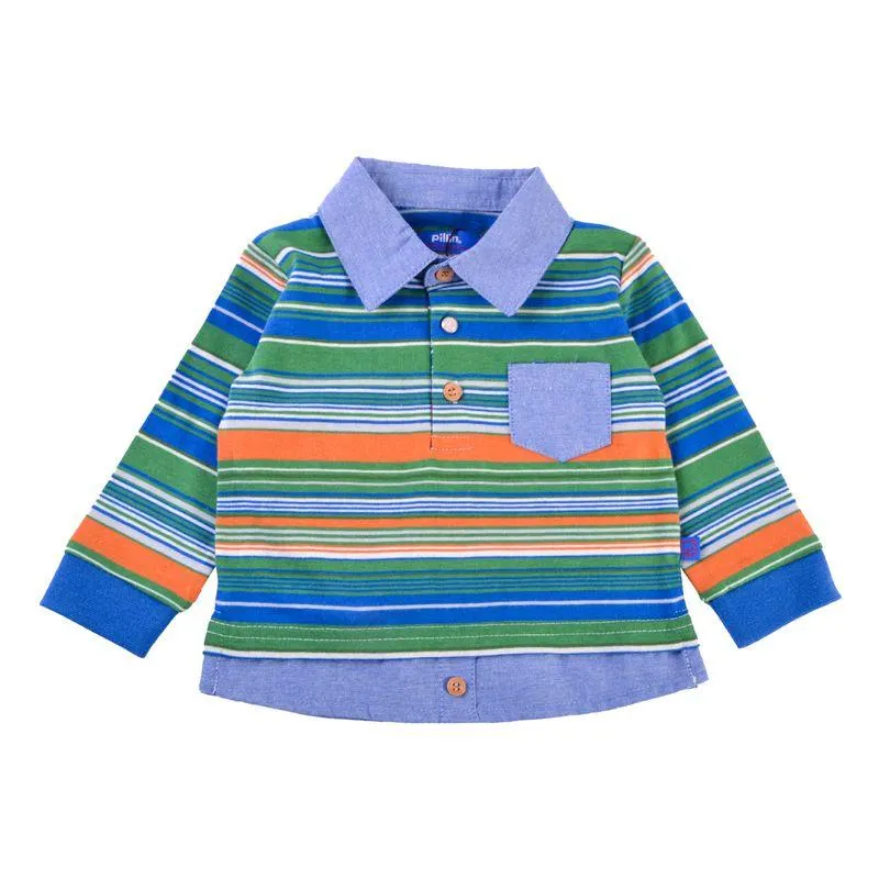 Polera Manga Larga Bebé Niño Verde