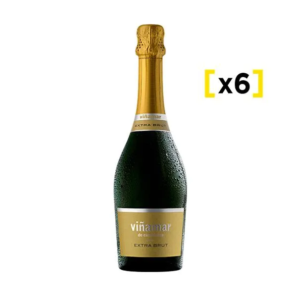 Espumante Viñamar Extra Brut Botella 750cc x6