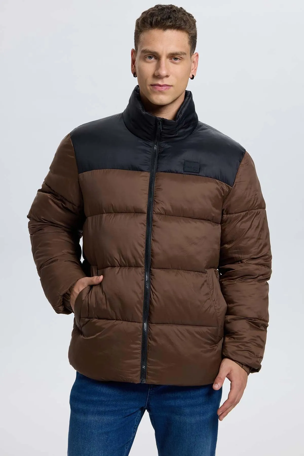 Parka Hombre Buffa Bicolor Chocolate