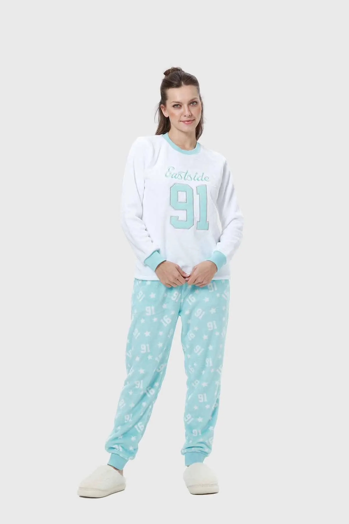 Pijama Mujer Polar Aqua I