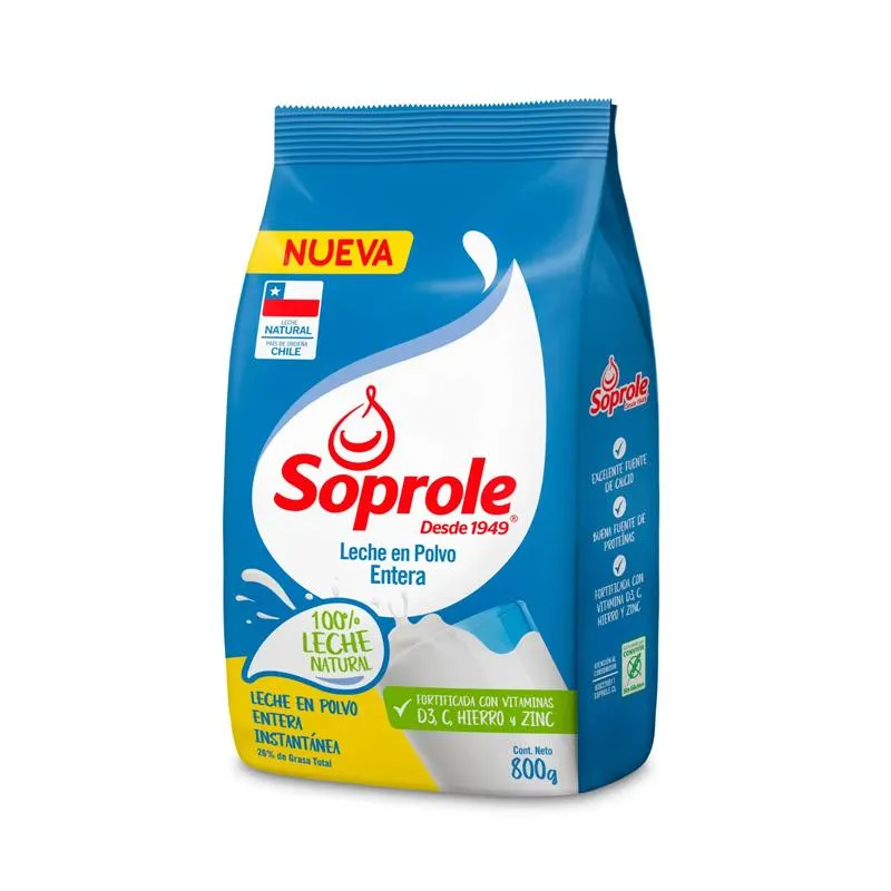 Leche Soprole Bolsa 800 Grs