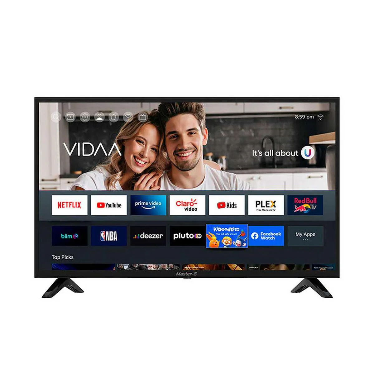 LED 32” Master-G MGV32 Smart TV HD