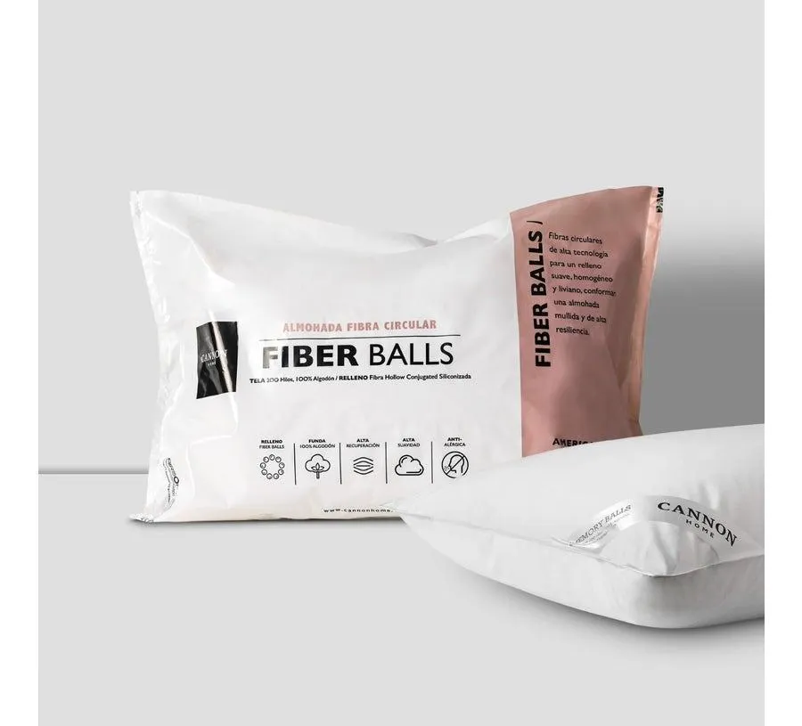 Almohada De Microfibra Fiber Balls