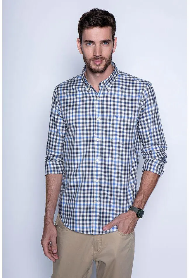 Camisa Check Virginia F Navy