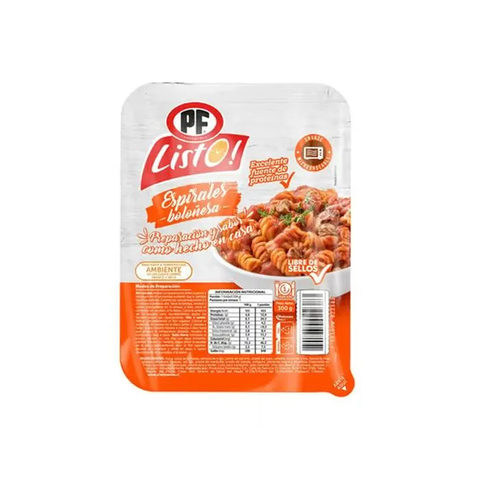 Espirales Bolonesa Pf Listo Amb 330 gr