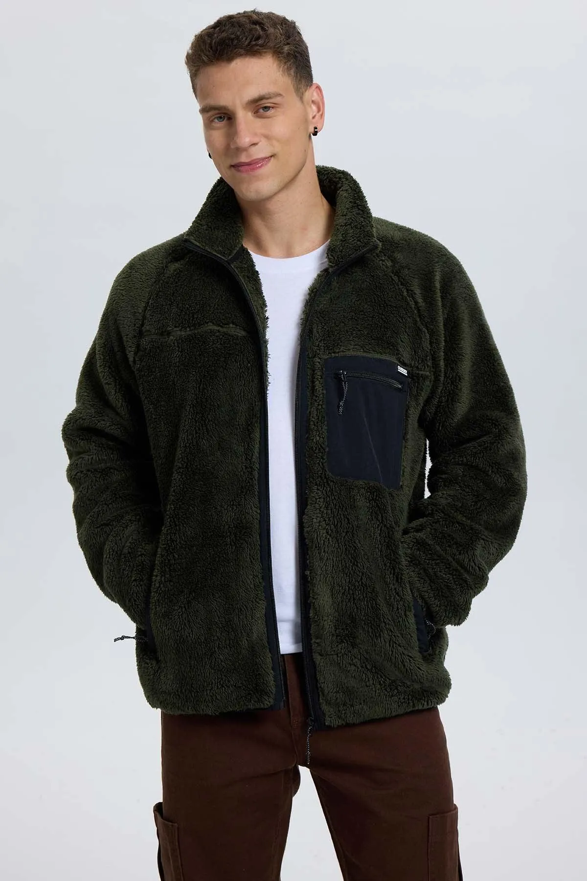 Polar Hombre Peludo Aplicación Taslán Verde