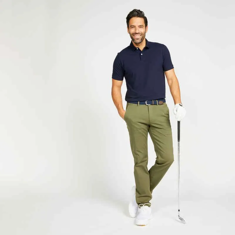 POLERA PIQUÉ GOLF HOMBRE MW500 AZUL