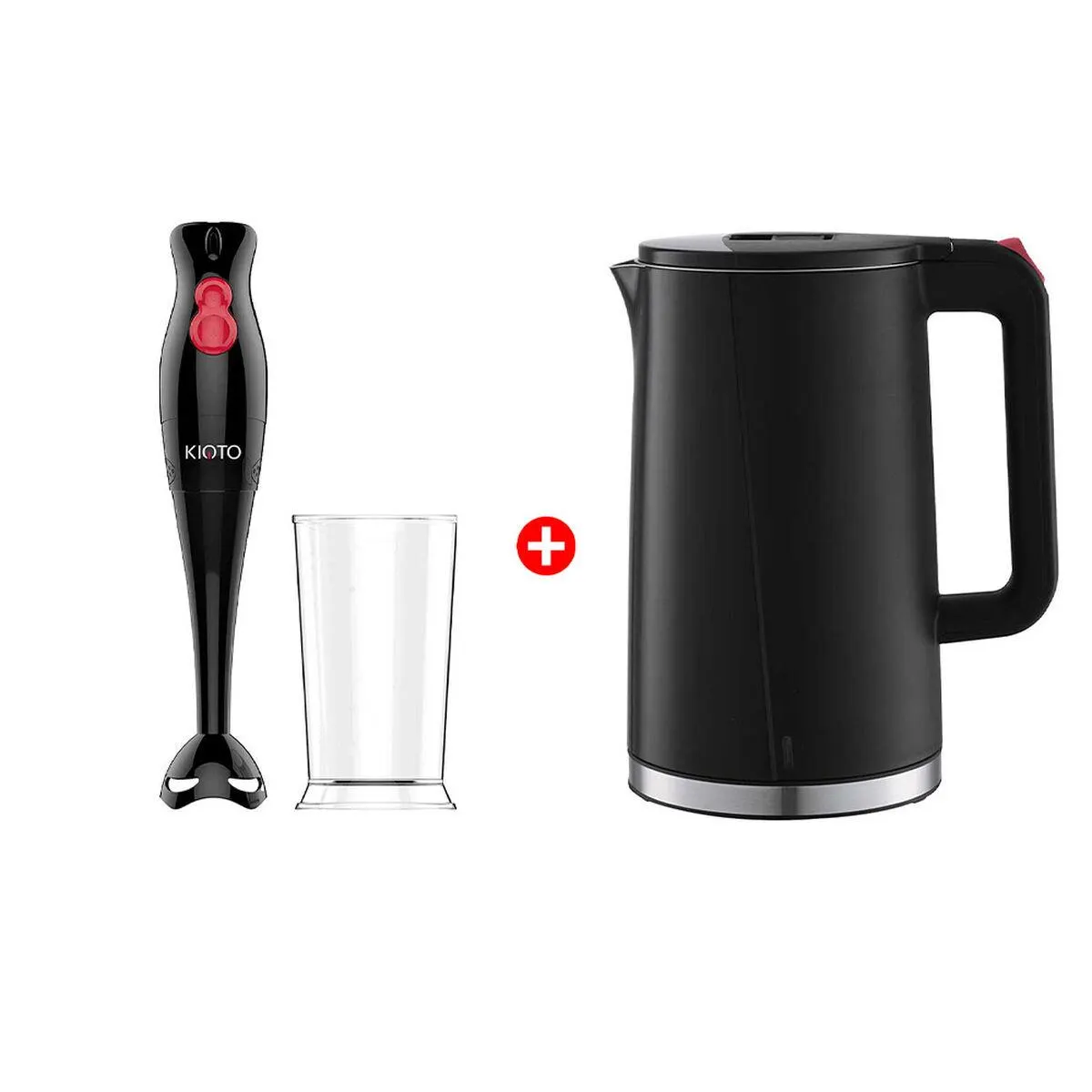 Combo Batidora de Inmersión Kioto Kochi 700 ml. + Hervidor Kioto SAPPORO 1,7 lts.