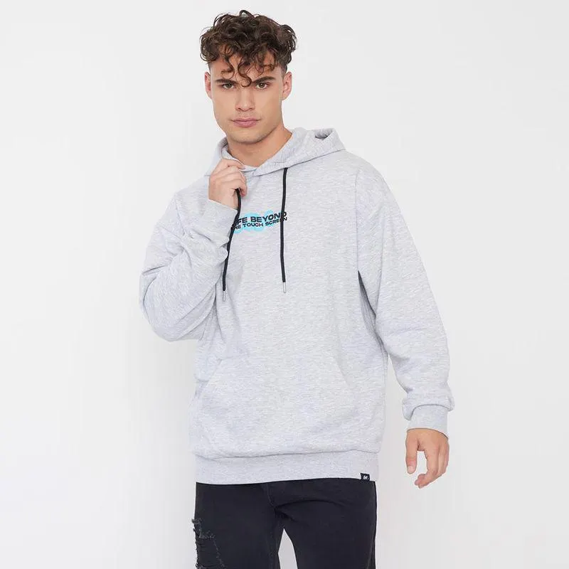 Polerón Hombre Hood Urbano Gris