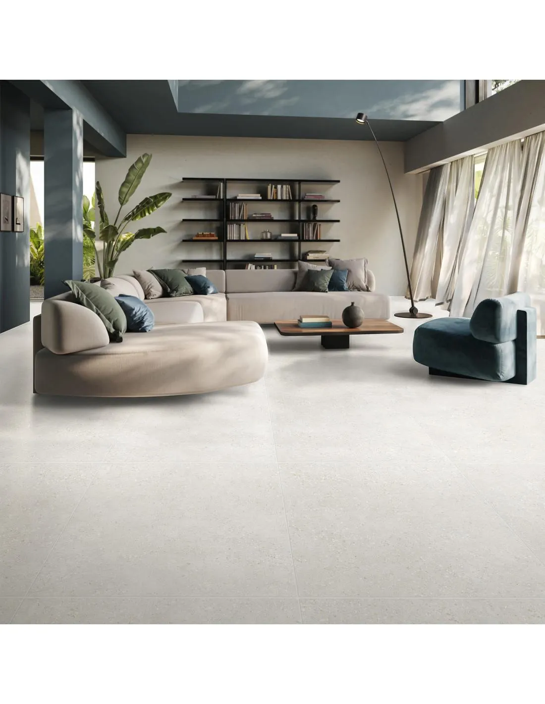 PORCELANATO ESMALTADO MATE FRAMMENTI WHITE 60X60