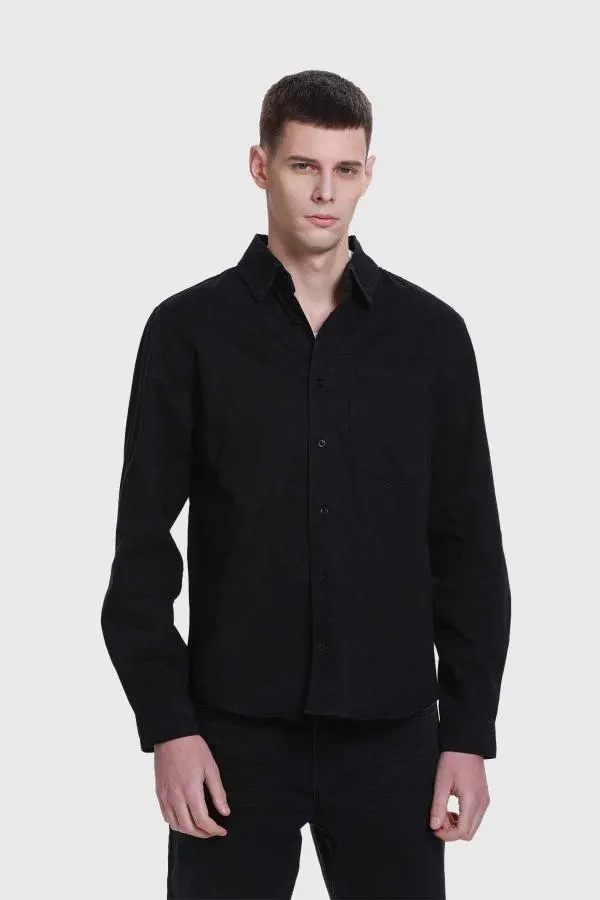 Camisa hombre sobrecamisa con bolsillo gris