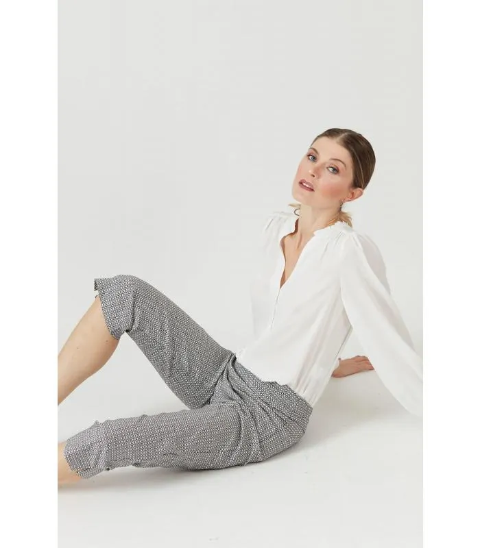 Leggings negra estampada