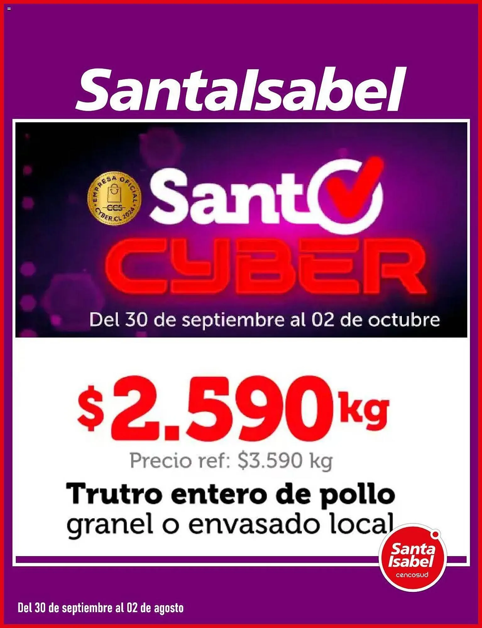 Catálogo de Catálogo Santa Isabel 30 de septiembre al 2 de octubre 2024 - Página 1