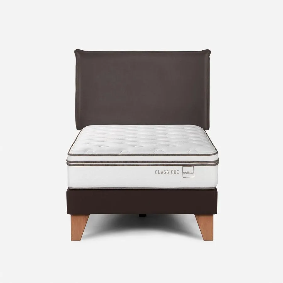 Cama Classique+ 1,5 Plazas + Respaldo Maurice