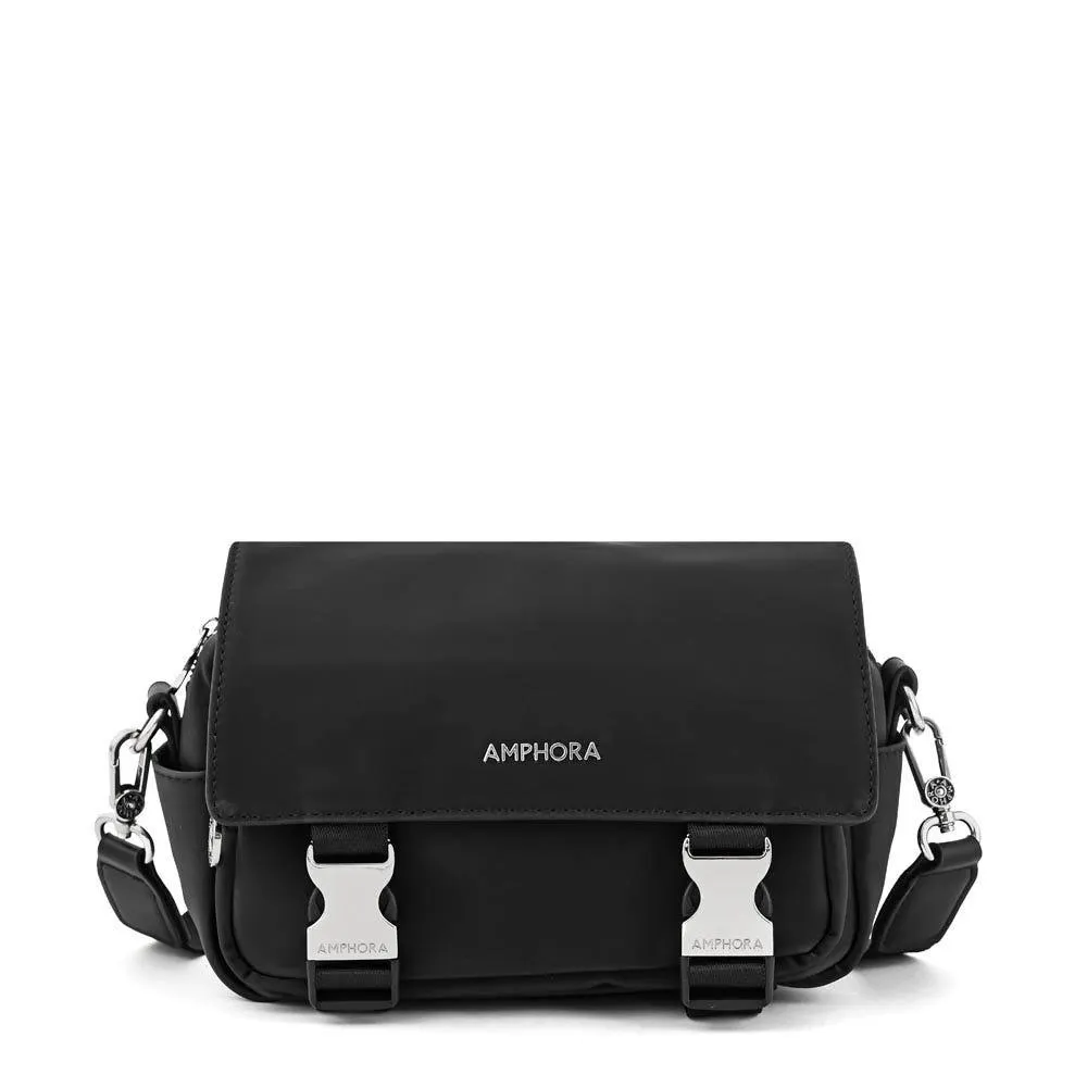 Cartera bandolera mediana royer negro