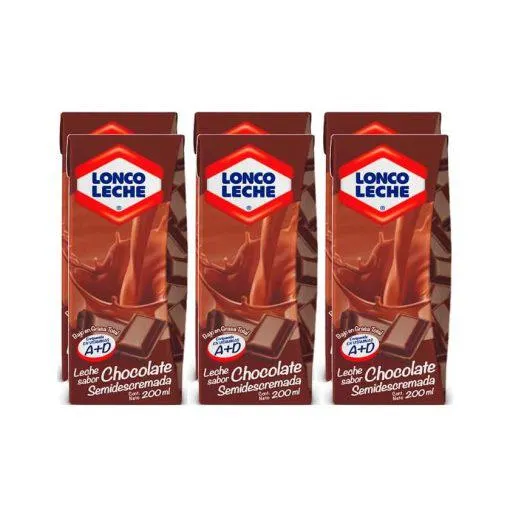 Pack Loncoleche Sabor A Chocolate 6×200 Ml
