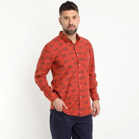 Camisa Oxford Estampada