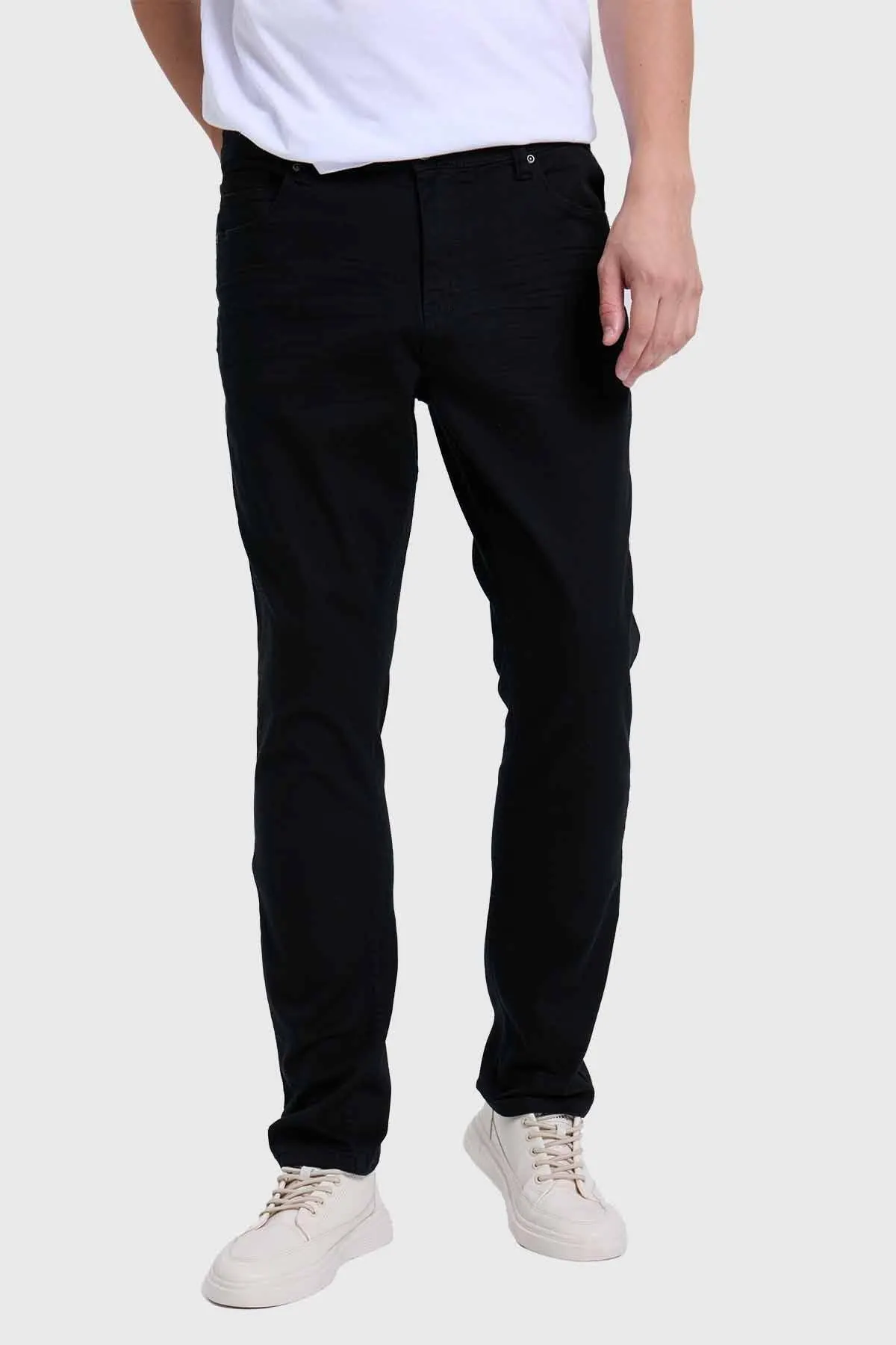 Jeans Hombre Slim Negro