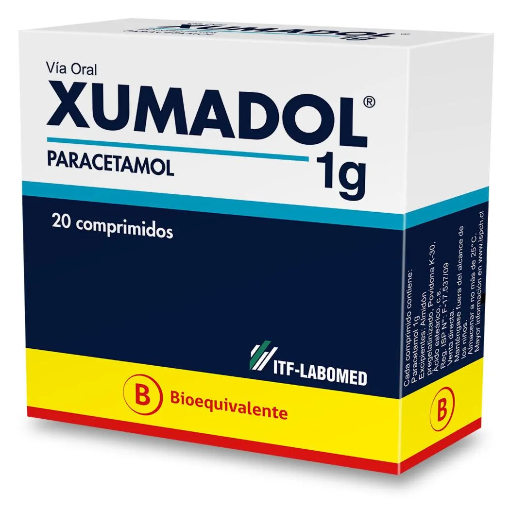 Xumadol (B) Paracetamol 20 Comprimidos