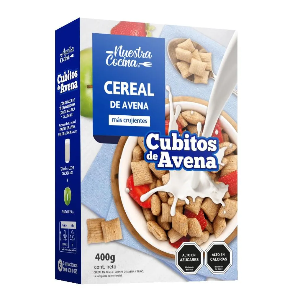 Cereal avena cubitos
