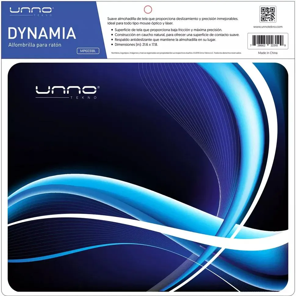 Mouse Pad con diseño Dynamia Unno Blue - MP6031BL